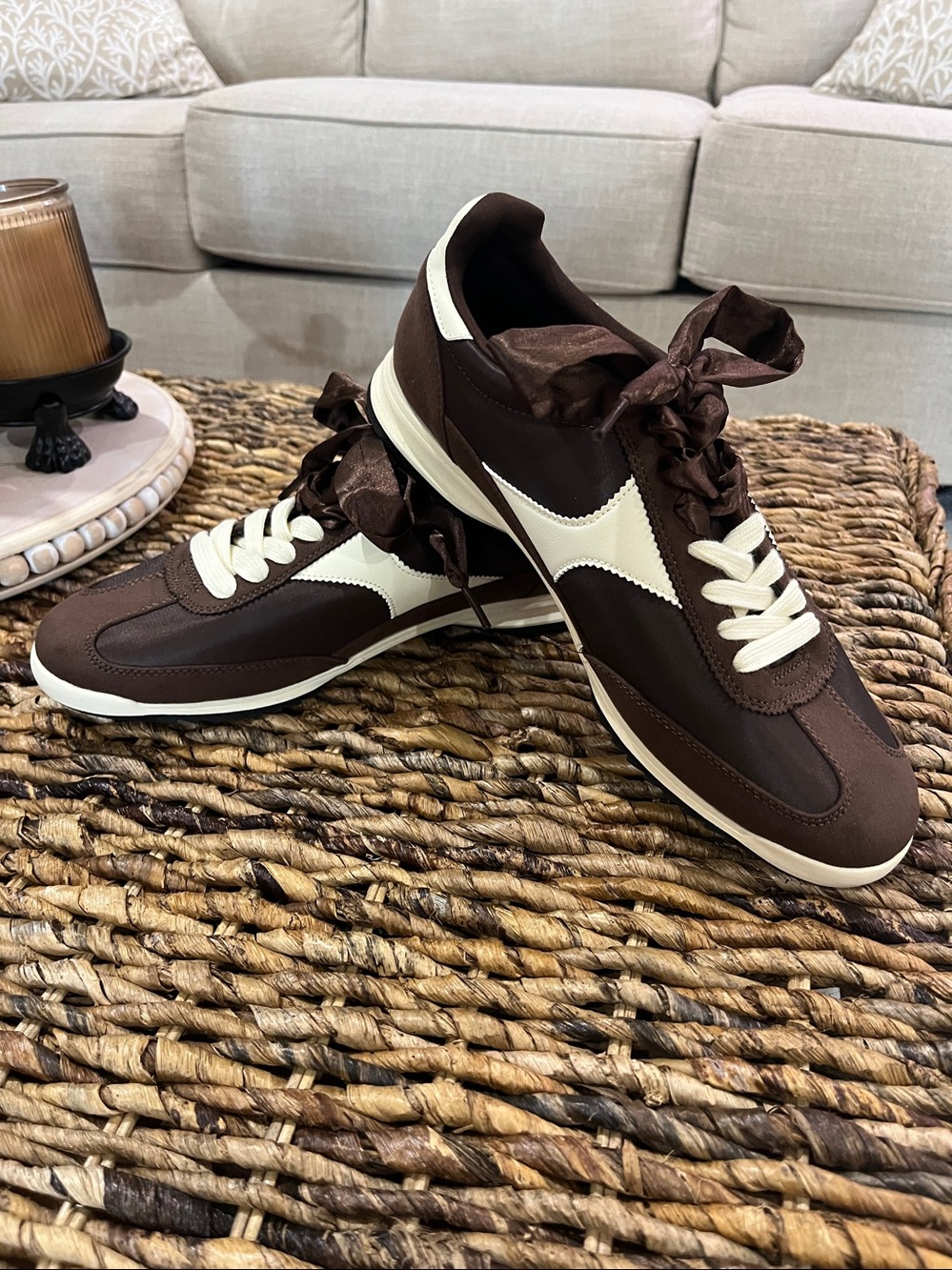 Universal Thread Brown and Cream Women's Sneakers size 11 - Picture 4 of 7